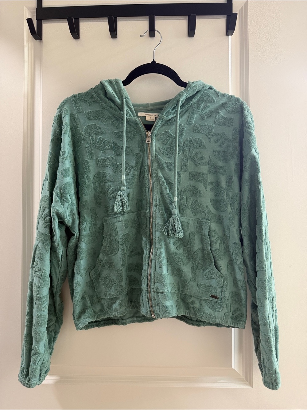 O’Neill Teal Terry Zip Hoodie (matching shorts available for bundle)